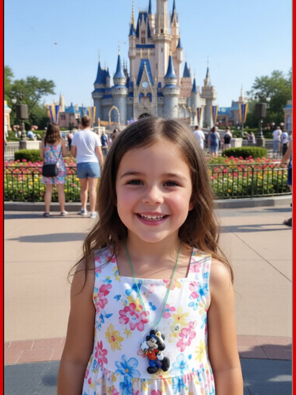 Mickey Mouse Theme Necklace For Girls